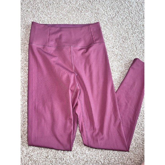Girlfriend Collective Size S Ribbed Leggings Pink Breathable and Comfortable - Picture 1 of 7